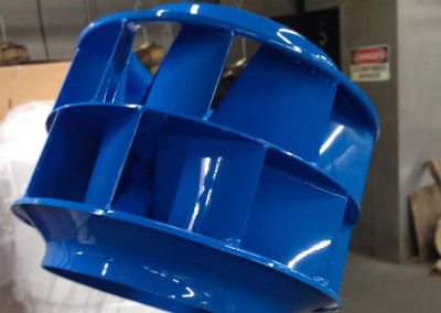 A & E POWDER COATING Logo | Industrial Powder Coating | Blue Powder Coated Part Gallery