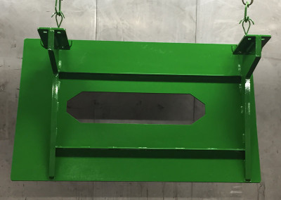 A & E POWDER COATING Logo | Industrial Powder Coating | Green Powder Coated Part